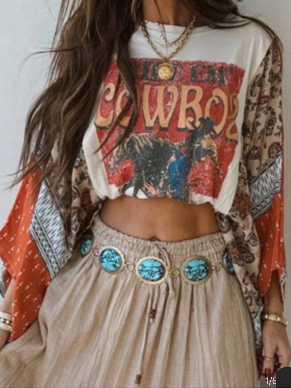 Batwing boho tee - Picture 2 of 4